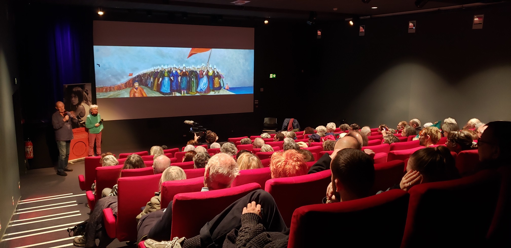 Projection sonore Mémoire des Sardinières, enregistrement de Nicole Le Garrec